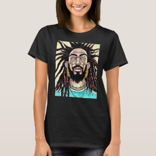 T-shirt Rastaman Reggae Dub Jah Rasta design Premium_7