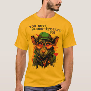 T-shirt rat à double croisement
