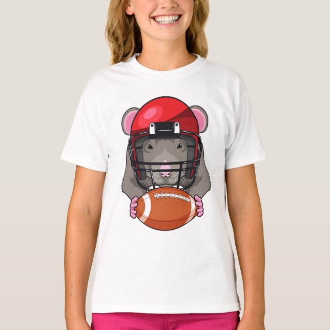 T-shirt Rat au football (Devant)