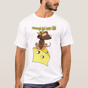T-shirt Rat Brown foncé de club d'amants de rat de