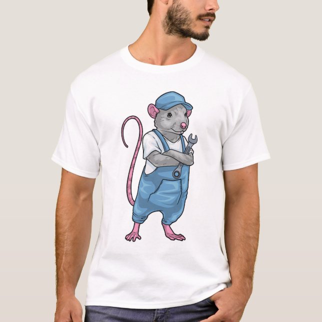 T-shirt Rat, clé mécanique (Devant)