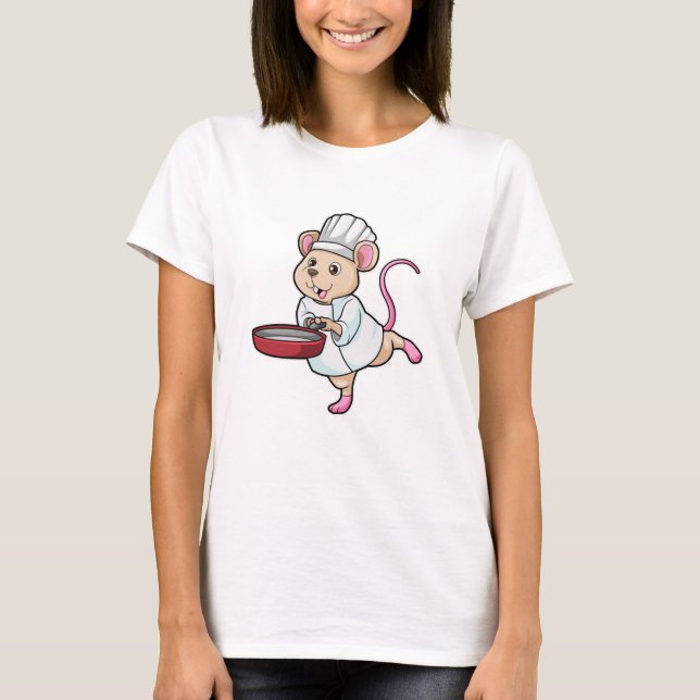 T-shirt Rat comme Cuire avec Pan & Cuisine casquette (Devant)