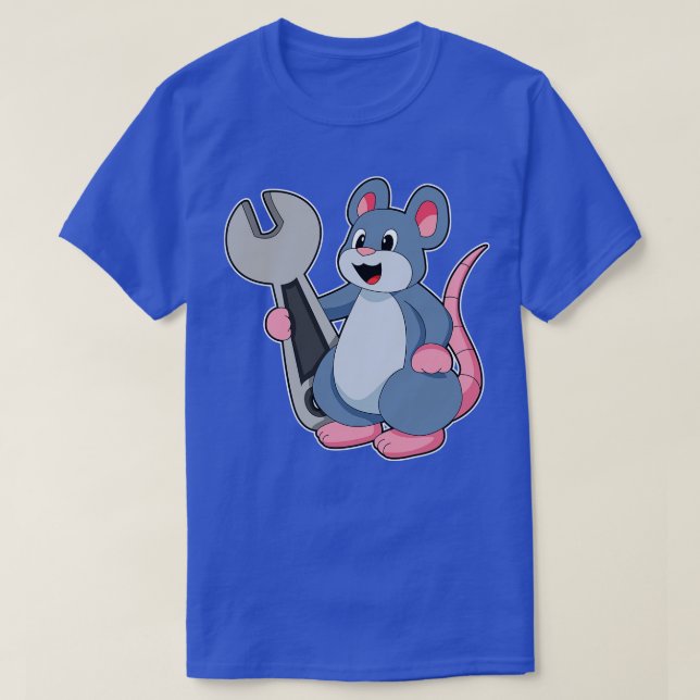 T-shirt Rat comme mécanique avec clé (Design devant)