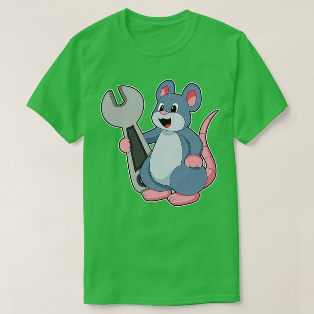 T-shirt Rat comme mécanique avec clé (Design devant)