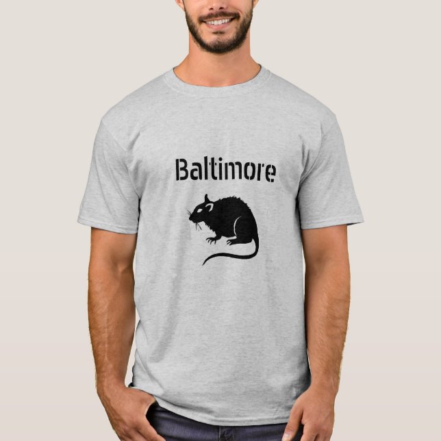 T-shirt RAT de Baltimore --- AFFAIRE avec elle ! (Devant)