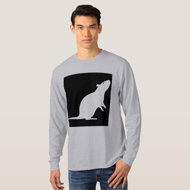 T-shirt Rat de beaucoup de couleurs (Devant entier)