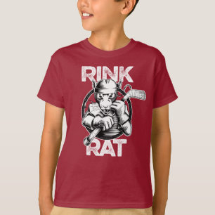 T-shirt Rat de piste d'hockey