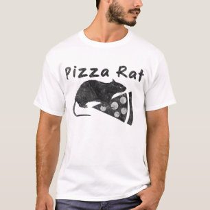 T-shirt Rat de pizza (regard affligé)