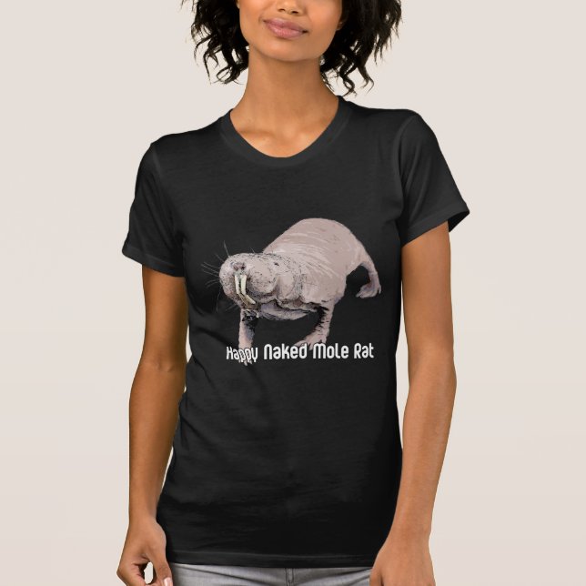 T-shirt Rat de taupe heureux de Nekid (Devant)