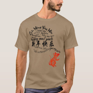 T-shirt Rat international chinois Nouvel An 2020 Hommes Te