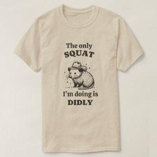 T-shirt Rat Le seul squat que je fais c'est la tête