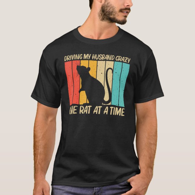T-shirt Rat Pour Femmes Filles Souris Animaux Animaux Rat. (Devant)