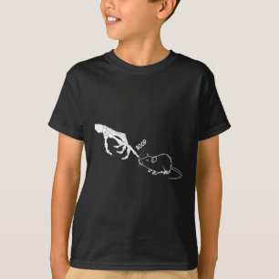 T-shirt Rat Scary Squelette Main Botte Halloween Éffrayant