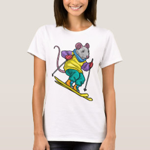 T-shirt Rat skieur ski sports d'hiver