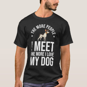 T-shirt Rat Terrier Chien Chien Chien Chien Chien Chien Ch