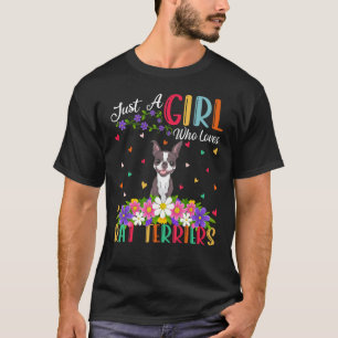 T-shirt Rat Terrier Chien Juste Une Fille Qui Aime Rat Ter