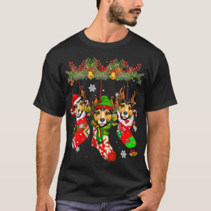 T-shirt Rat Terrier En Chaussettes Noël Noël Noël Chape