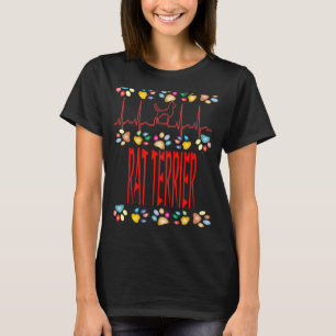 T-shirt Rat Terrier J'Aime Mon Rat Terrier Chien Propriéta