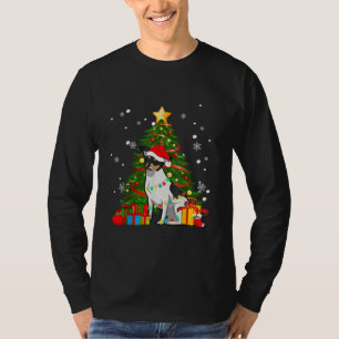 T-shirt Rat Terrier Père Noël sapin de Noël Light Pyjam