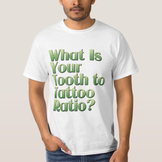 T-shirt Ratio dent/tatouage (Devant)