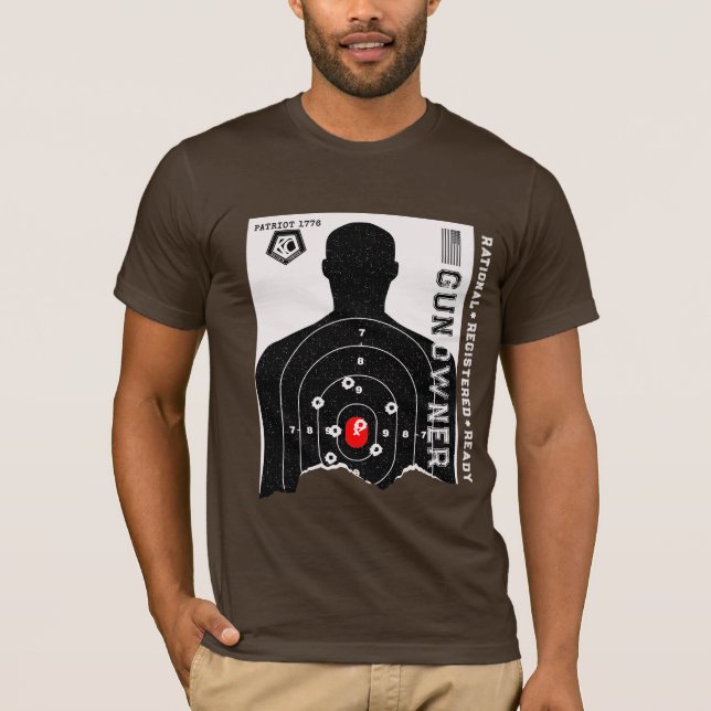 T-shirt Rational Registered and Ready Gun Owner (Devant)
