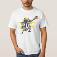 Raton laveur amusant jouer ping pong raccoon amour