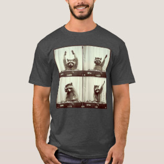 T-shirt Raton laveur DJ qui égratigne du vinyle dans le st