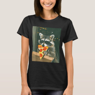 T-shirt Raton laveur drôle mangeant Zza Animal Meme Hommes