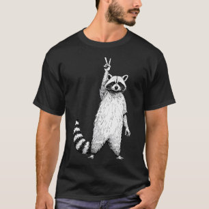 T-shirt Raton laveur drôle rétro