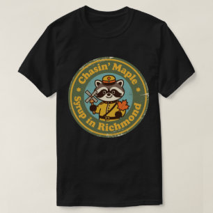 T-shirt Raton laveur sirop d'érable vintage Richmond