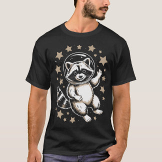 T-shirt Raton laveur spatial drôle Astronomie Raton laveur