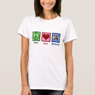 T-shirt Ratons Peace Love