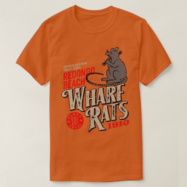 T-shirt Rats du quai de Redondo Beach (Design devant)
