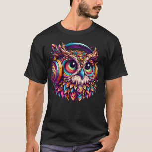 T-shirt Rave Rainbow Owl House Edm Festival Raver Animal E