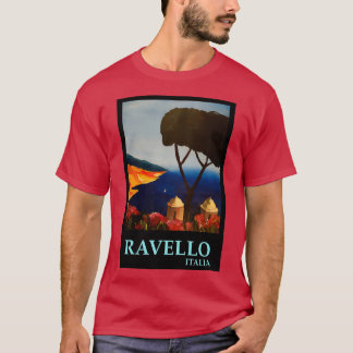T-shirt Ravello Salerno Italie Vue sur la côte amalfitaine