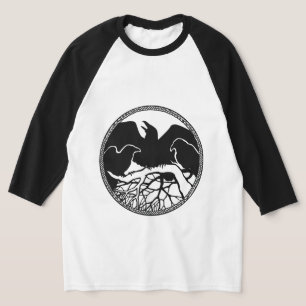 T-shirt Raven Baseball Jesey Raven Femmes Crow Art Shirts