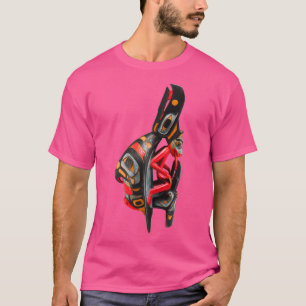 T-shirt Raven Rattle Tsimshian Amérindien du Pacifique ou