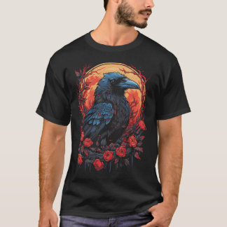 T-shirt Ravenne Gothique Occulte Viking Sorcellerie Noire