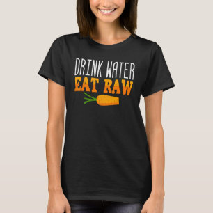 T-shirt Raw Food Green Vegan sans gluten Veget non traité