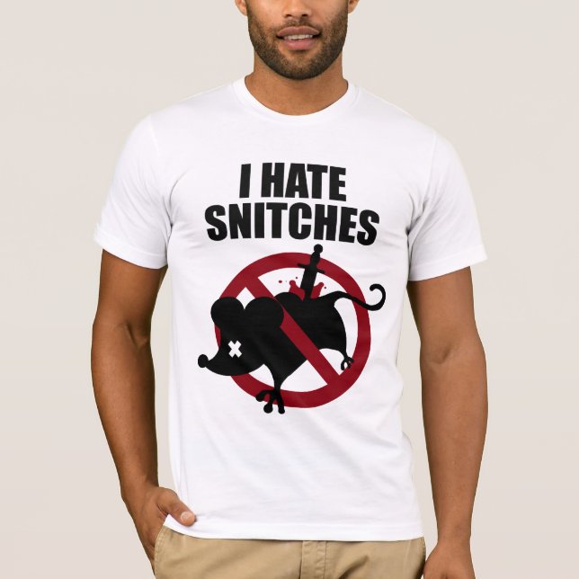 T-shirt RawHustle : Je déteste des pifs (Devant)