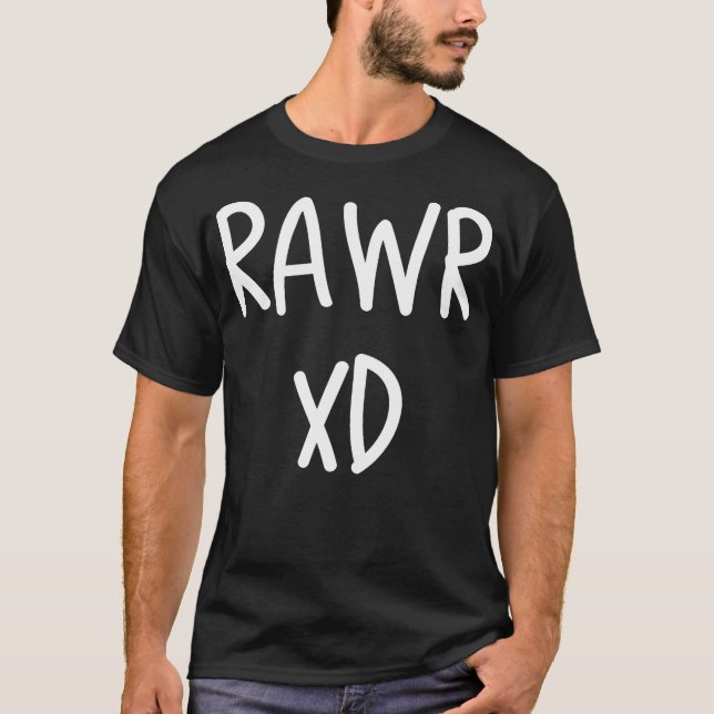 T-shirt Rawr Emo Xd Scenester Scène Kid (Devant)