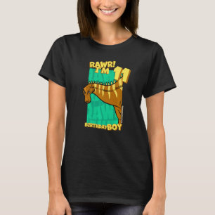 T-shirt Rawr I'm 11 Birthday Boys 11th Birthday Dino Rebba