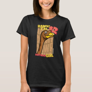 T-shirt Rawr I'm 12 Birthday Girls 12th Birthday Dino Gall