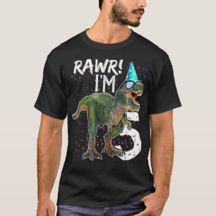 T-shirt Rawr I'm 5 Funny Dinosaur T Re 5th Birthday