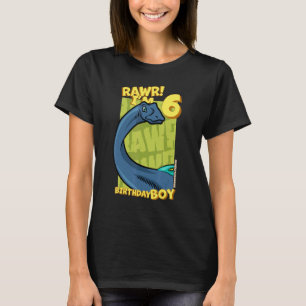 T-shirt Rawr I'm 6 Birthday Boys 6th Birthday Dino Quaesi