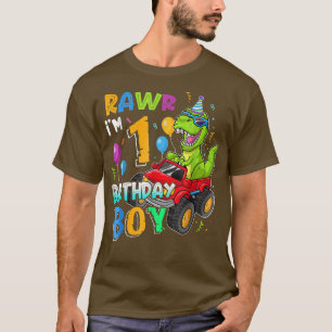T-shirt Rawr Je suis 1er anniversaire garçon 1 an Dinosaur