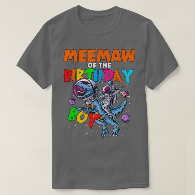 T-shirt Rawr MeeMaw De L'Astronaute D Anniversaire (Design devant)