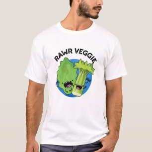 T-shirt Rawr Veggie Funny Food Pun