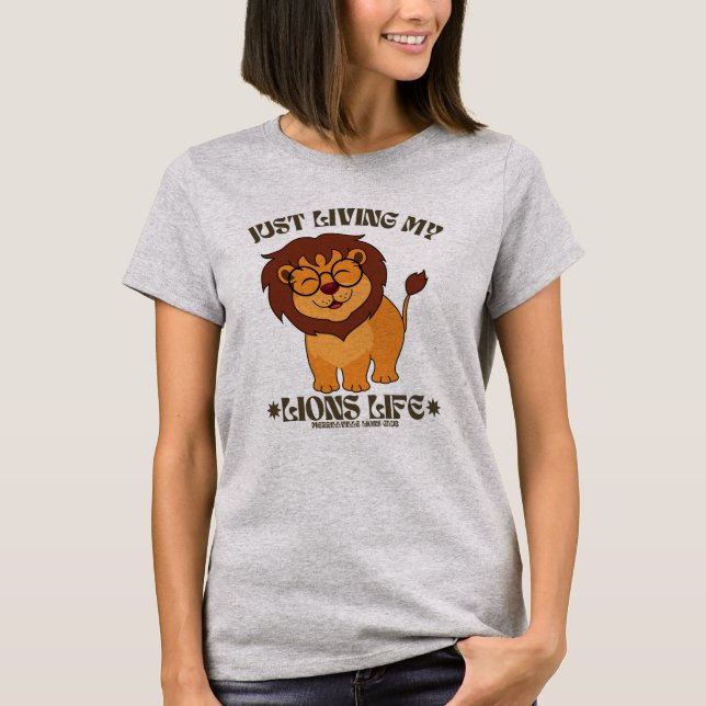 T-shirt RAWR - Vivre ma vie de Lions (Devant)