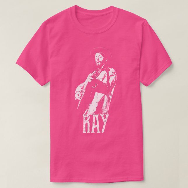 T-shirt Ray Lamontagne White Stencil2 (Design devant)